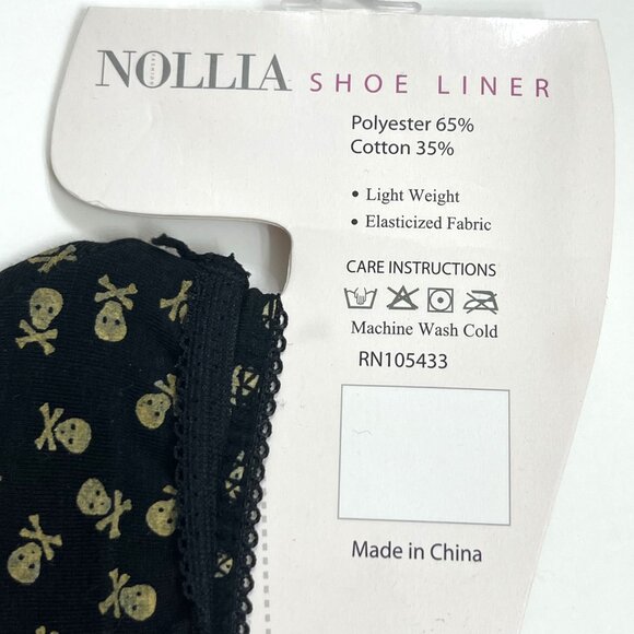 Socks - No Show - Shoe Liner - Footies - Skull & Crossbones - NWT - Picture 5 of 5